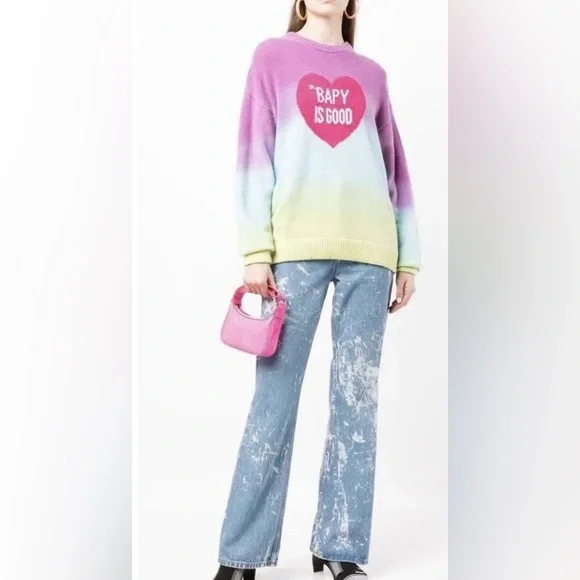 Bapy By a Bathing Ape Merino Cashmere Sweater Bapy is Good